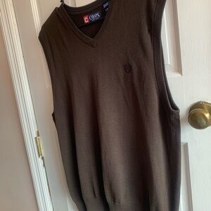 Chaps Men's Brown Sweater Vest